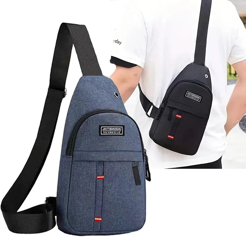 Men's and women's adjustable breast pockets, single-shoulder diagonal cross Oxford fabric breast pockets Peaceful Pleasures Health and Wellness