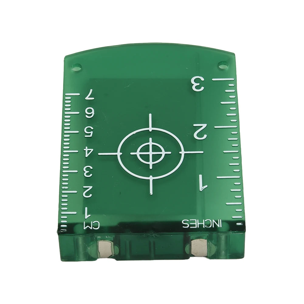 1 X Plastic Lase Target Card Plate Magnetic Base Construction Tools