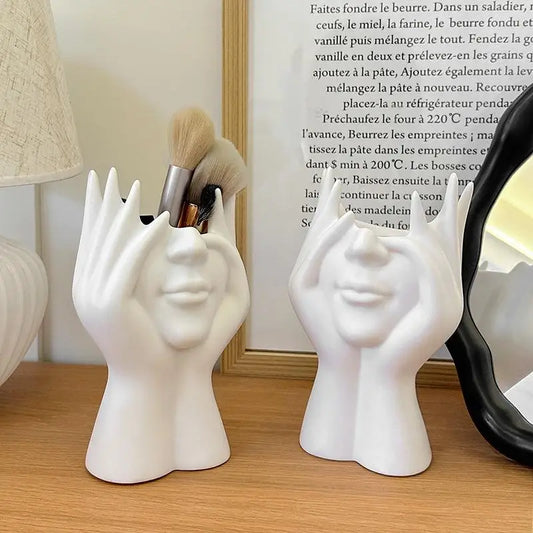Creative Human Body Art Styling Office Supplies Desktop Multifunctional Storage Pen Holder Makeup Brush Holder Decoration Peaceful Pleasures Health and Wellness