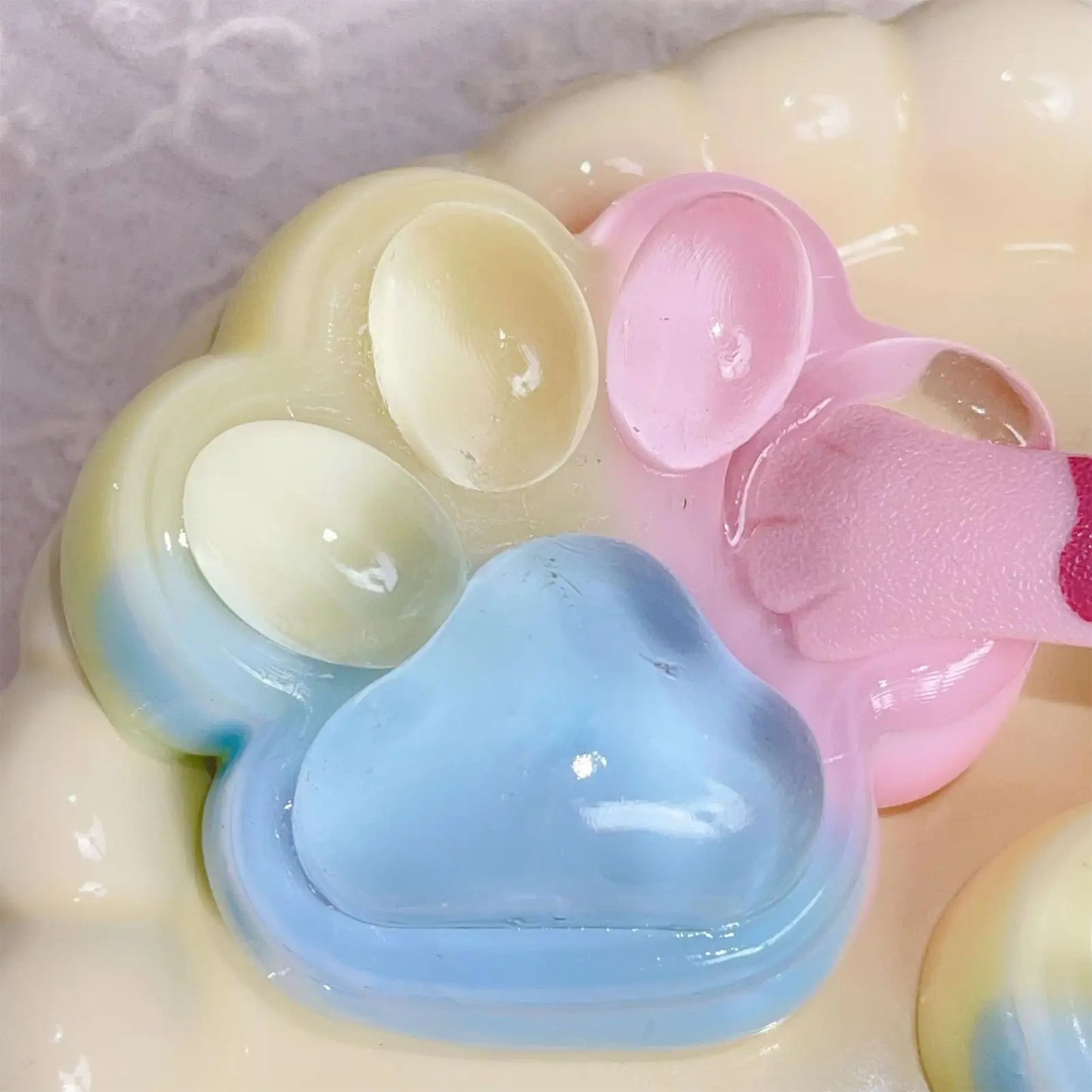 Soft Cat Paw Squeeze Fidget Toy | Slow Rebound Silicone