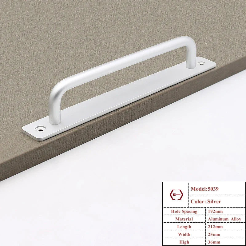 Aluminium Alloy Barn Door Cabinet Handle & Drawer Pull Set