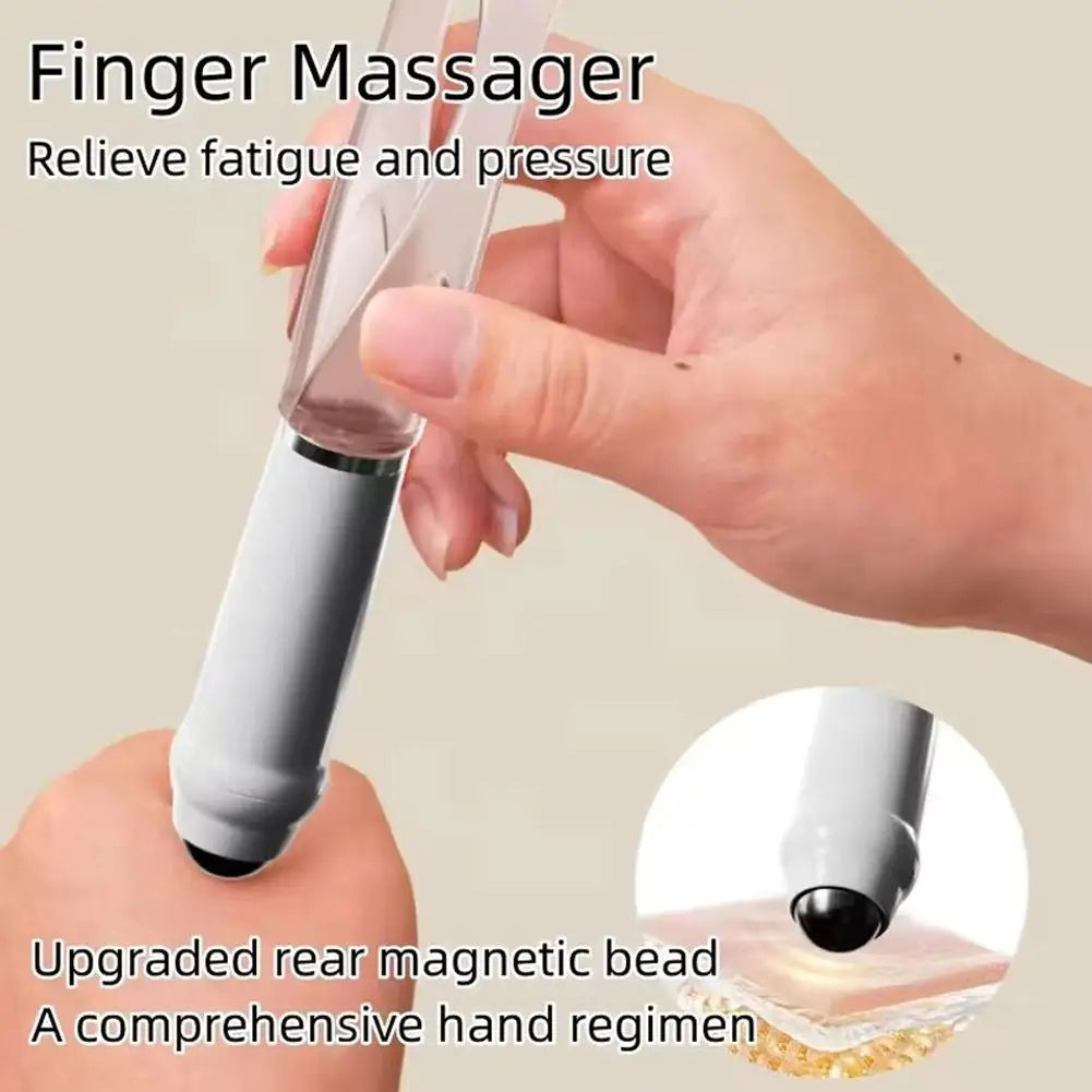 Finger Massager Multifunctional Joint Care Relieve Soreness Snail shaped Steel Magnetic Bead Finger Joint Acupoint Massager Roll Peaceful Pleasures Health and Wellness