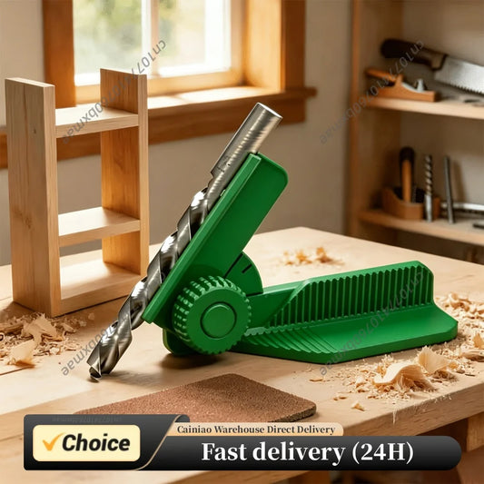 Handheld Drill Locator 0/30/45/60/90 Degree Precise Positioning 5 Angle Adjustable Drilling Guide 3D Printed for Woodworkers Peaceful Pleasures Health and Wellness