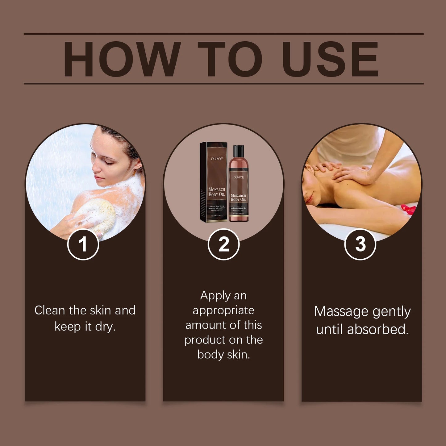 Ouhoe Body Moisturizing Cream & Oil – Smooth & Soft Skin
