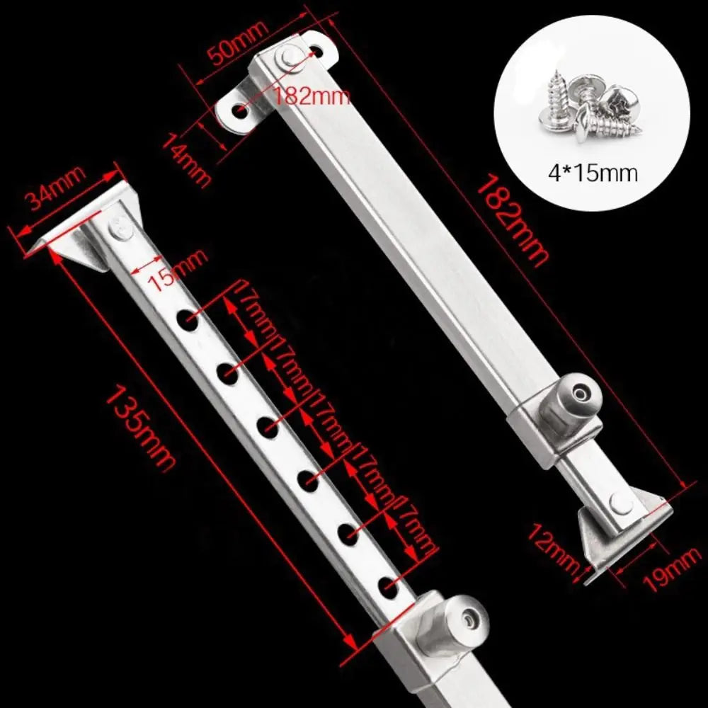 Stainless Steel Windproof Window Limiter & Child Safety Lock