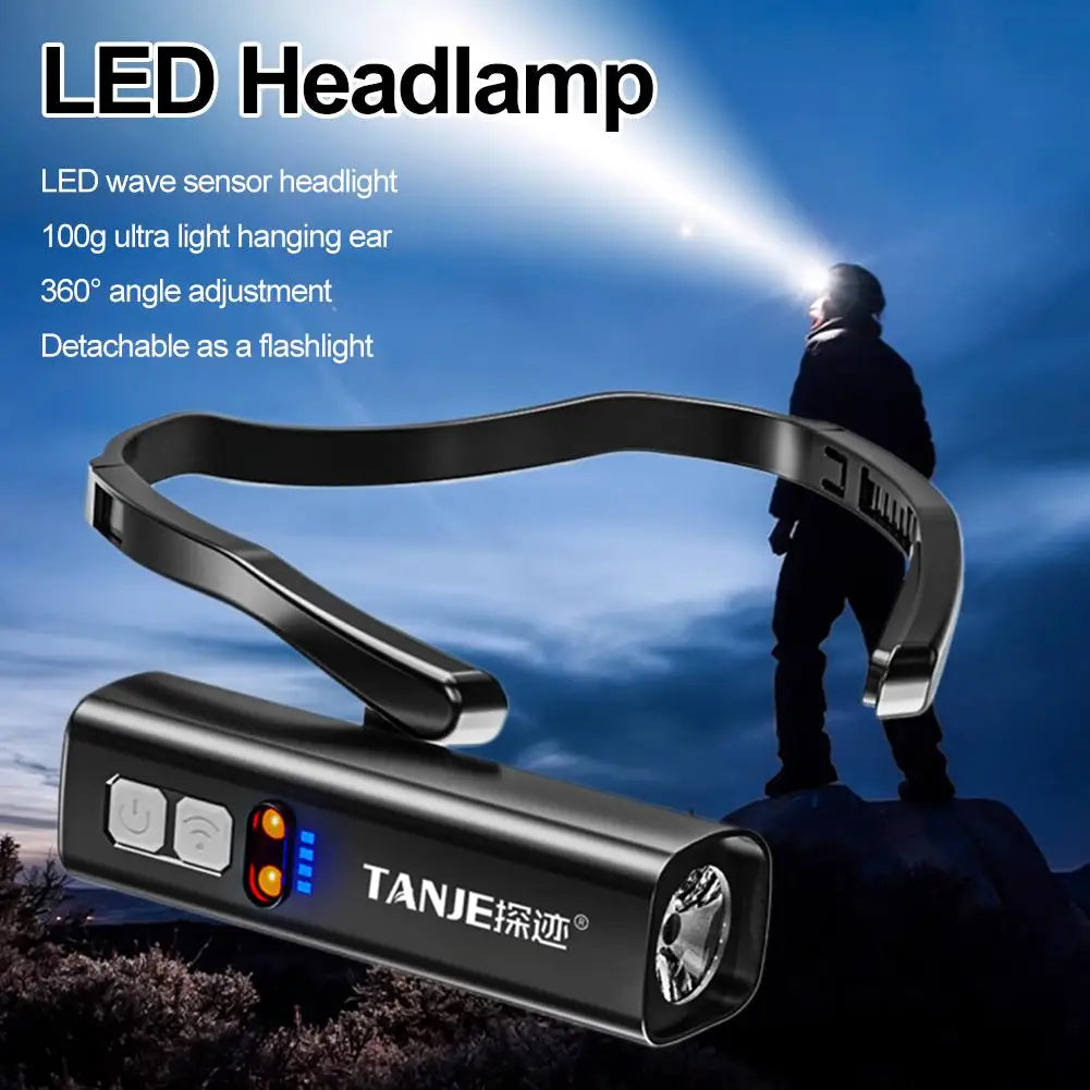 LED Headlamp with Motion Sensor | 600 Lumen Rechargeable Light
