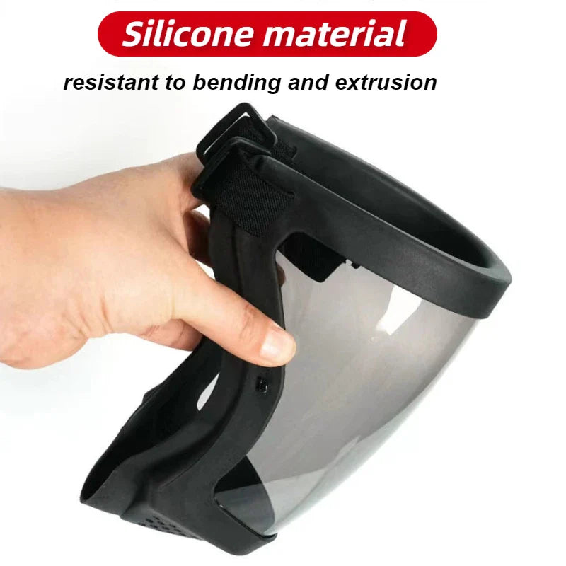 Transparent Full Face Shield – Reusable Kitchen & Work Protector