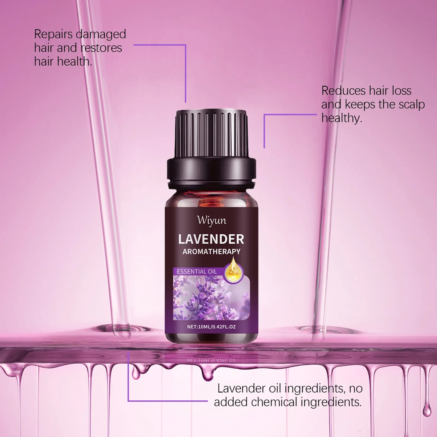 WIYUN Lavender Essential Oil Serum – Hair, Skin & Eyelash 10ml