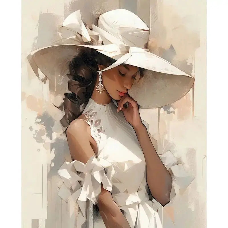 Paint by Number Girl Figure Kit – DIY Canvas Art & Home Decor