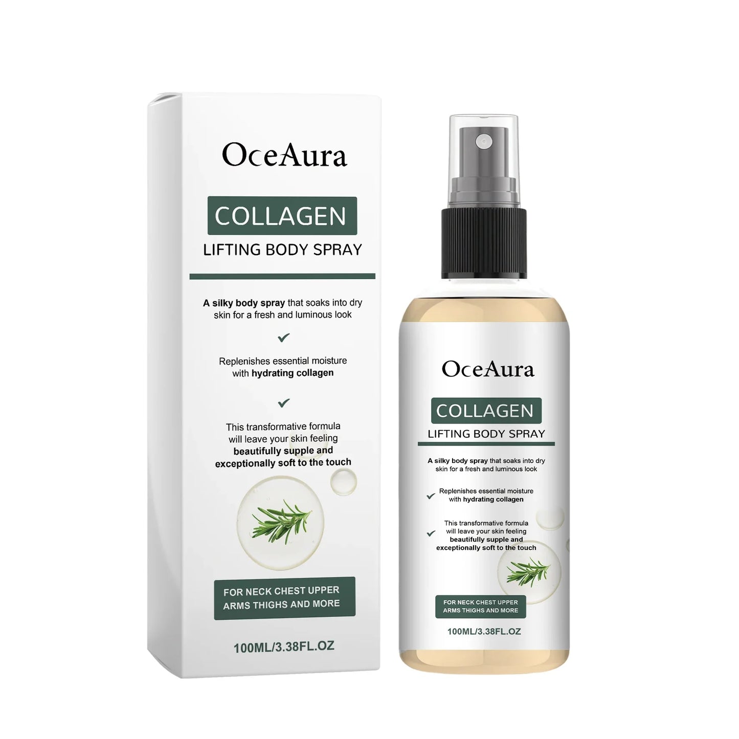 OceAura Collagen Body Spray – Hydrating & Firming 100ml