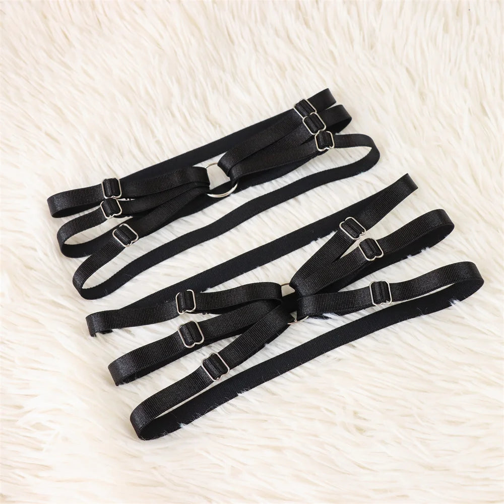Sexy Cosplay Harajuku Goth Elastic Band Leg Thigh Chain Women Wedding