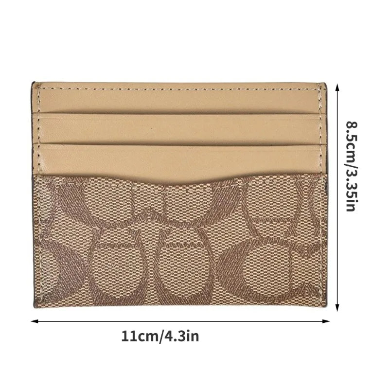 Women's PU Leather Card Holder Wallet | Slim Mini Purse