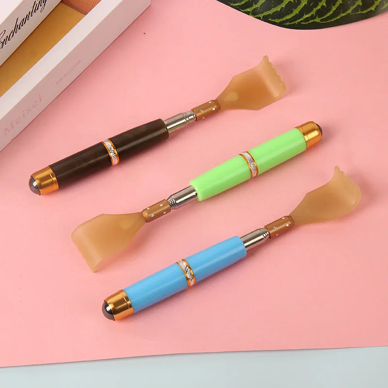Extendable Magnetic Ball Hackle Back Scratcher With Magnet Telescopic Scratching Backscratcher Massager Back Scraper Peaceful Pleasures Health and Wellness