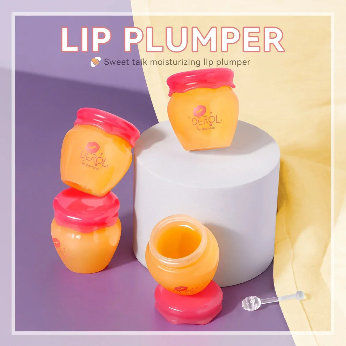 Ginger Peppermint Lip Plumper – Moisturizing Day & Night Lip Gloss