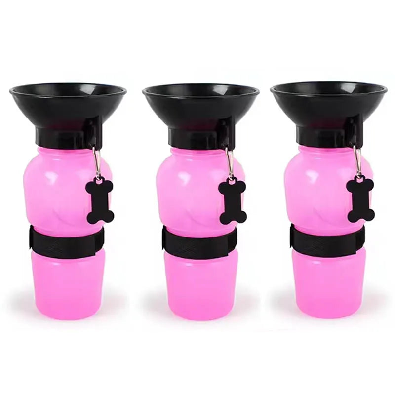 500ml Portable Pet Water Bottle – Leak-Proof Travel Cup for Dogs