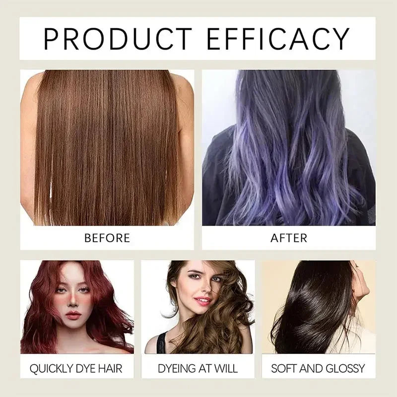 Hair Dye Shampoo – 5 Colors | Moisturizing & Repairing Color Shampoo for Men & Women Peaceful Pleasures Health and Wellness