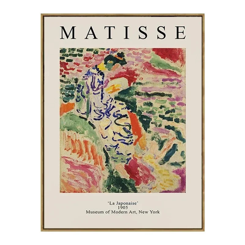 Vintage Famous Van Gogh Monet Matisse Picasso Poster Print Canvas Painting Wall Art Pictures for Home Room Decor Peaceful Pleasures Health and Wellness