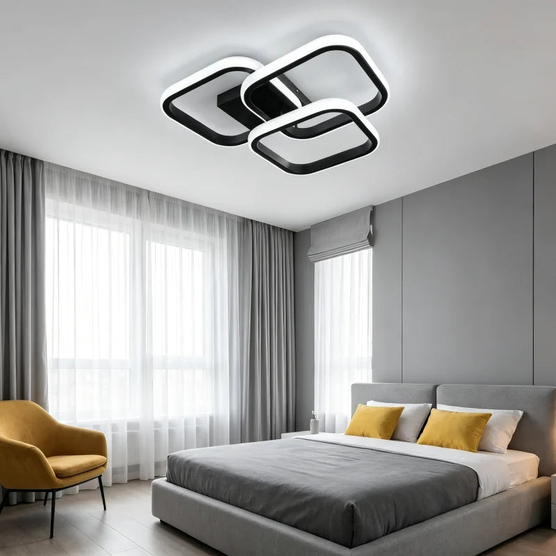 RUNTOIN Modern LED Ceiling Light 3-Color Surface Mount