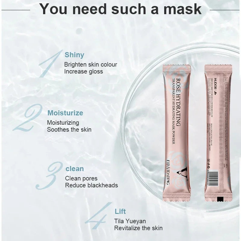 Rose Collagen Hydro Jelly Mask Powder – Peel-Off DIY Facial