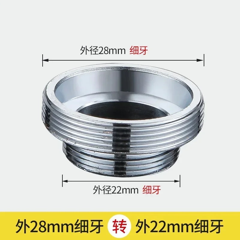 Brass Faucet Thread Coupler 1/2" to M16–M28 | Kitchen & Bath