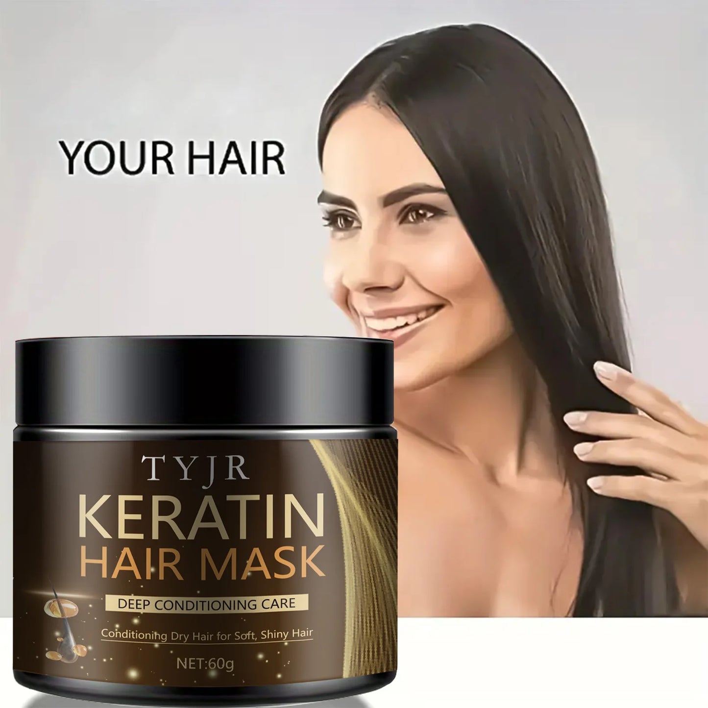 Keratin Hair Mask 60g – Repair Frizzy & Damaged Hair