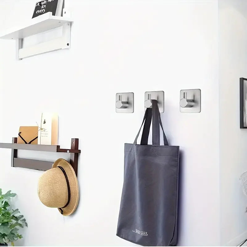 Heavy-Duty Stainless Steel Wall Hooks | Waterproof 6/7 Pack