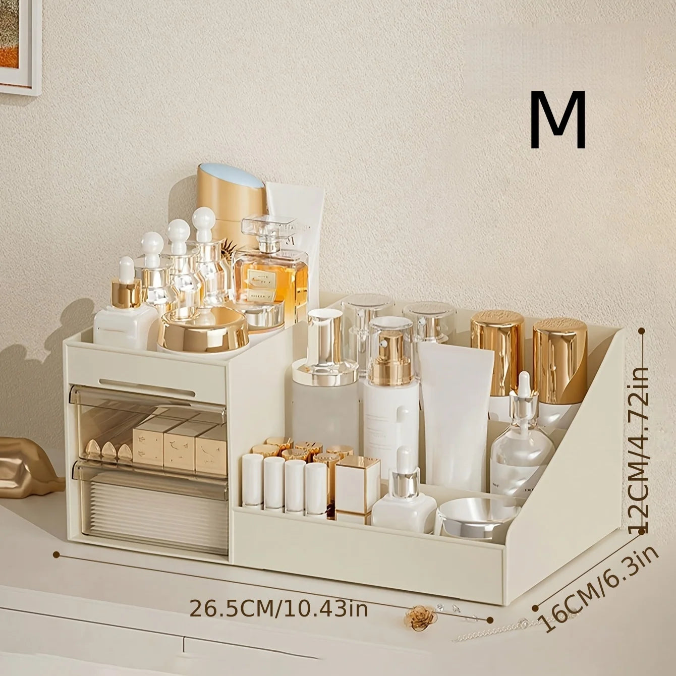 Makeup Organizer with Drawers | Vanity Cosmetic Storage