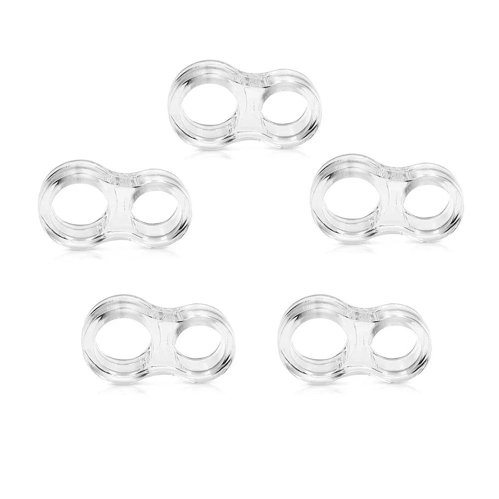 No-Drill Transparent Silicone Door Stopper Wall Protector 4-Pack