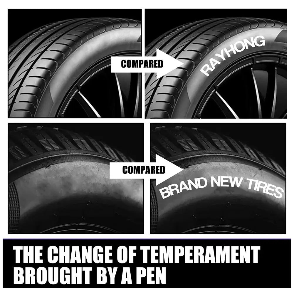 White Tire Paint Marker Pens – Waterproof & Quick Dry