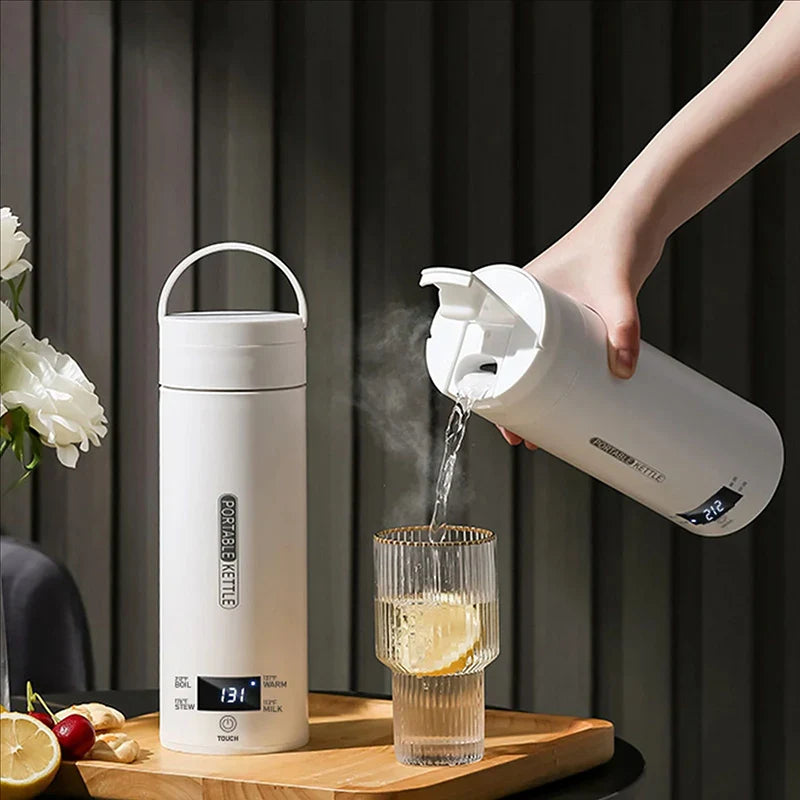URGGU 4-Temp Portable Electric Kettle 500ml | Fast Boil Travel