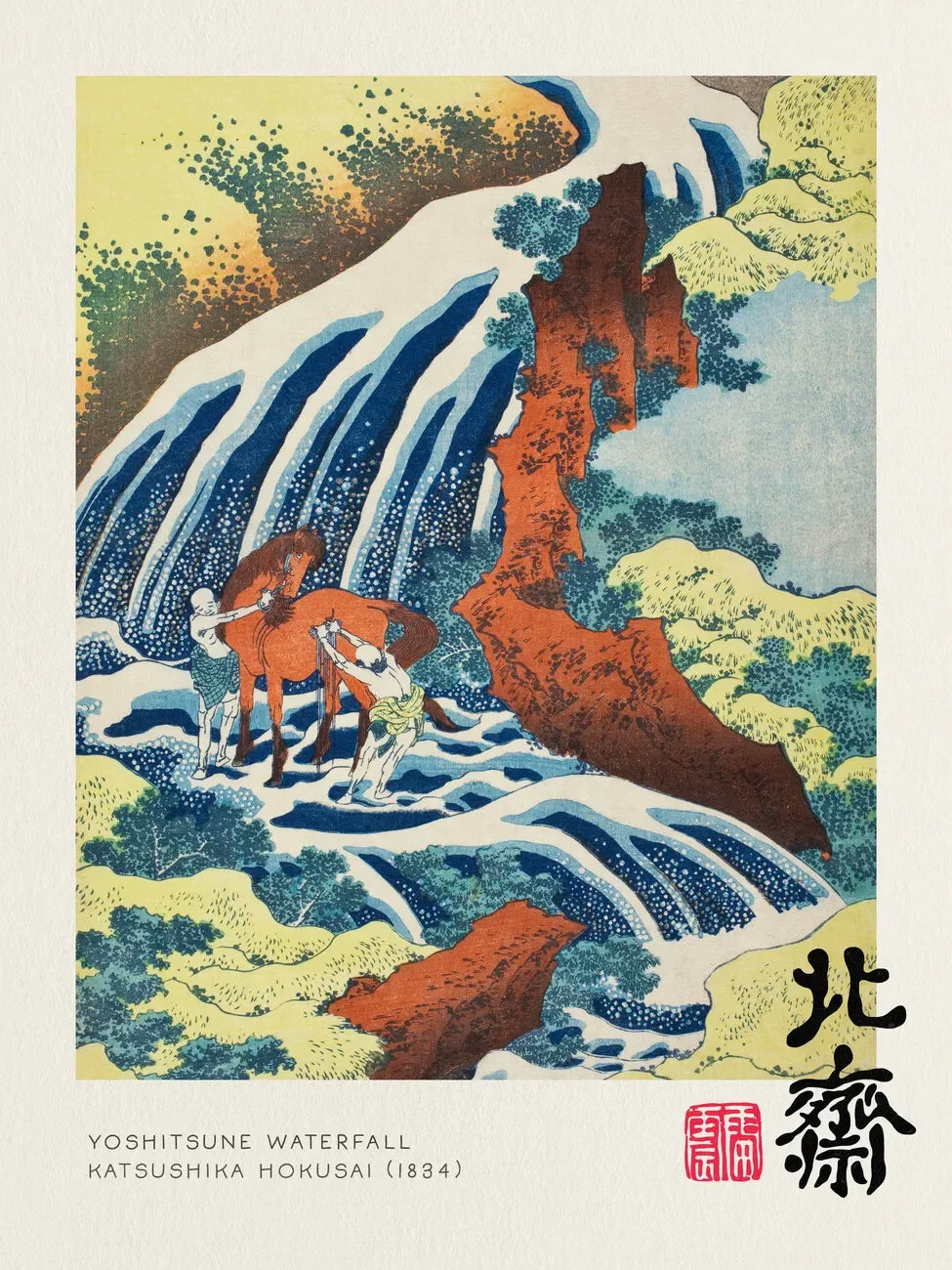 Hokusai Great Wave Mount Fuji Unframed Canvas Wall Art Print