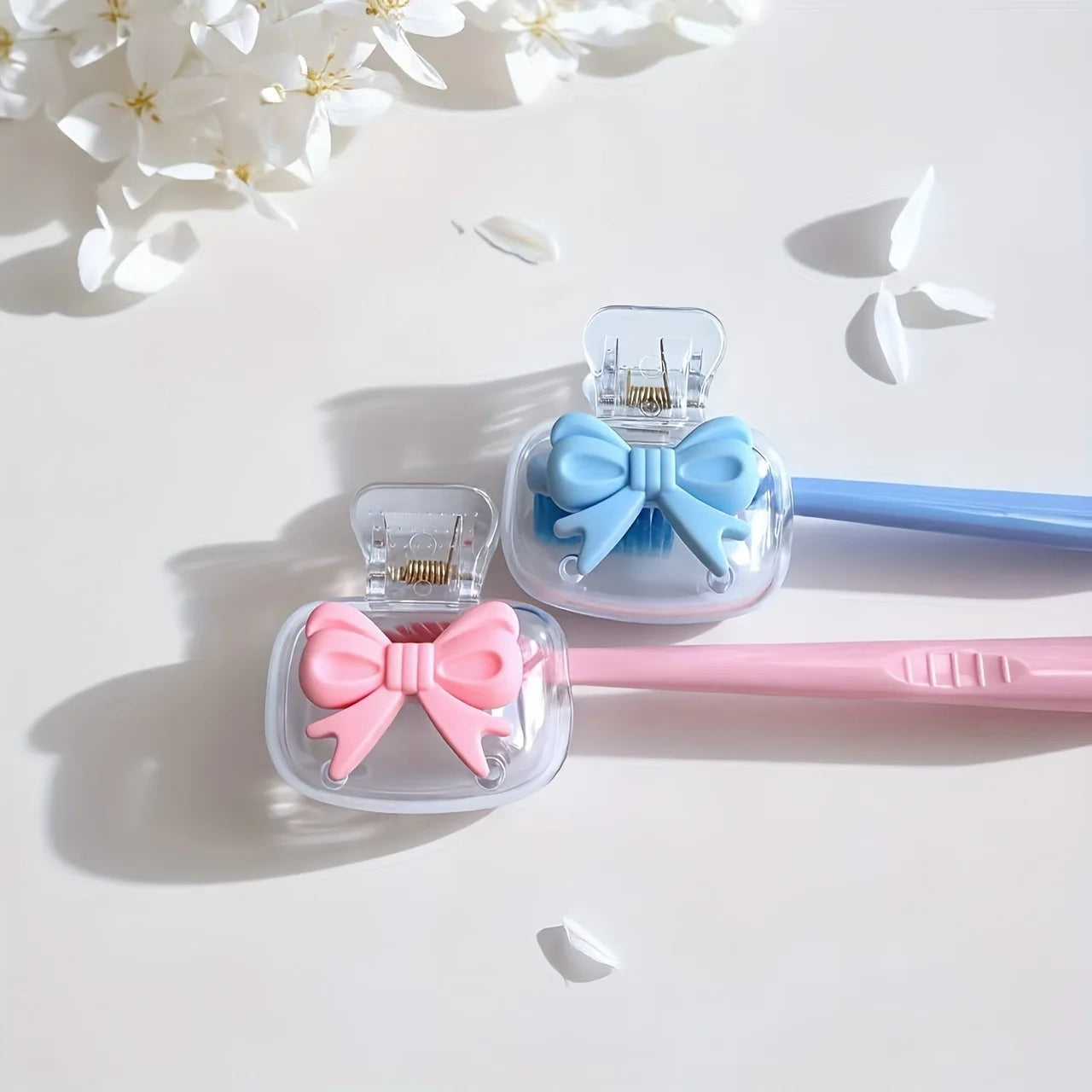 Cherry Toothbrush Holder – Dual Drainage, Protects Bristles