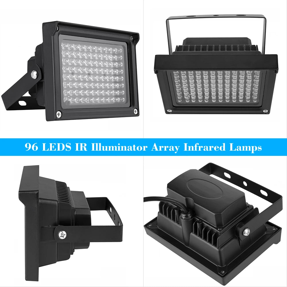 96 LEDS Night Vision Outdoor Waterproof Photography Lamp IR