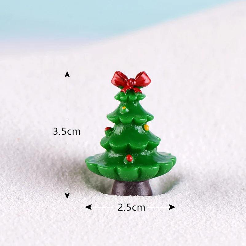 New Creative Christmas Tree Garden Micro Landscape Accessory Various Christmas Tree Ornaments Resin Crafts Cute Home Decoration Peaceful Pleasures Health and Wellness 7