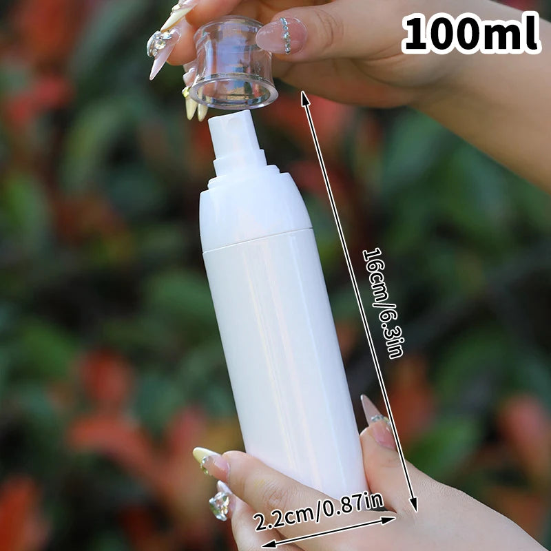 30/50/100ml Plastic Cream Shampoo Pump Bottle Portable Refillable Lotion Bottles Spray Container Essential Oil Travel Tools Peaceful Pleasures Health and Wellness 100ml spray