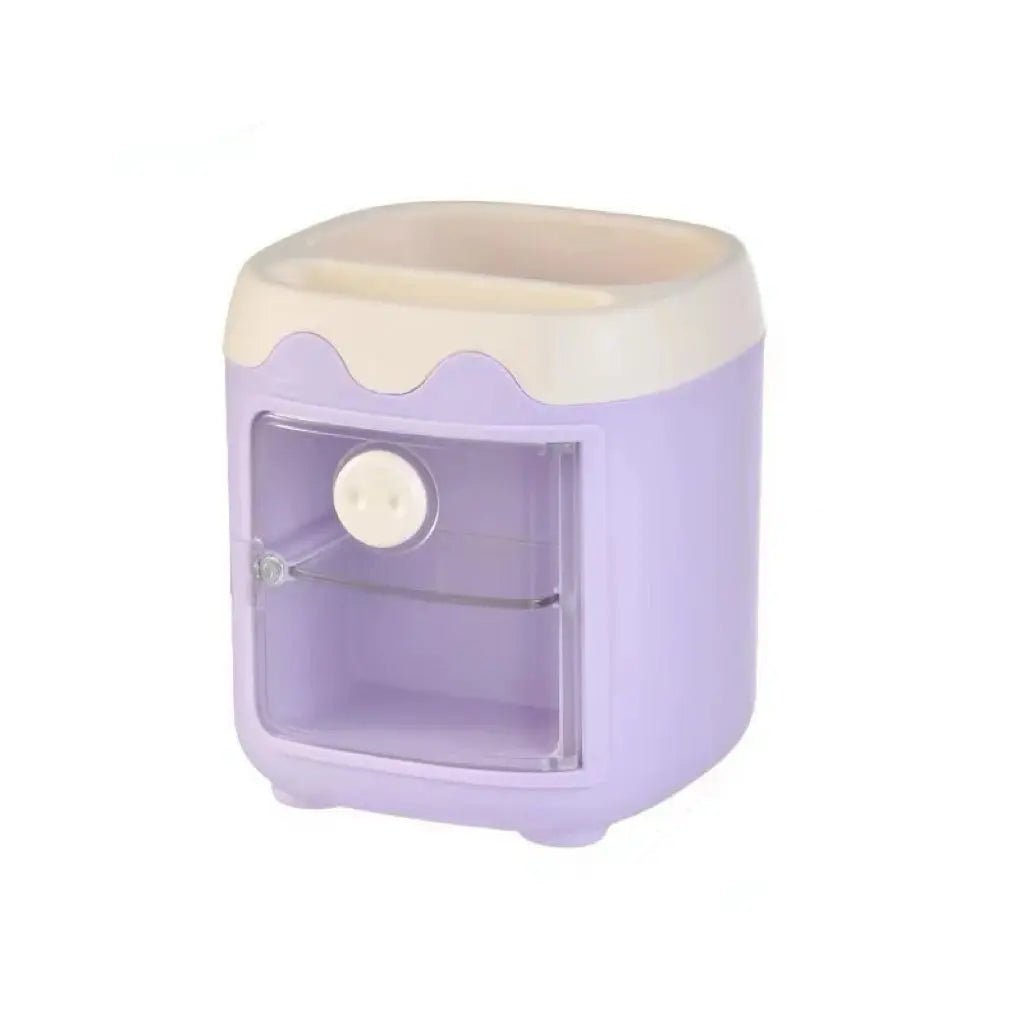 Creative Multi-grid Piggy Pen Holder Cute Girly Heart Student