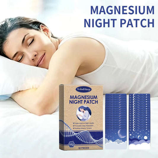 Magnesium Night Patch Relieving Stress Anxiety Sleep Quality Improvement Insomnia Treatment Lightweight Portable Sleep Patches Peaceful Pleasures Health and Wellness