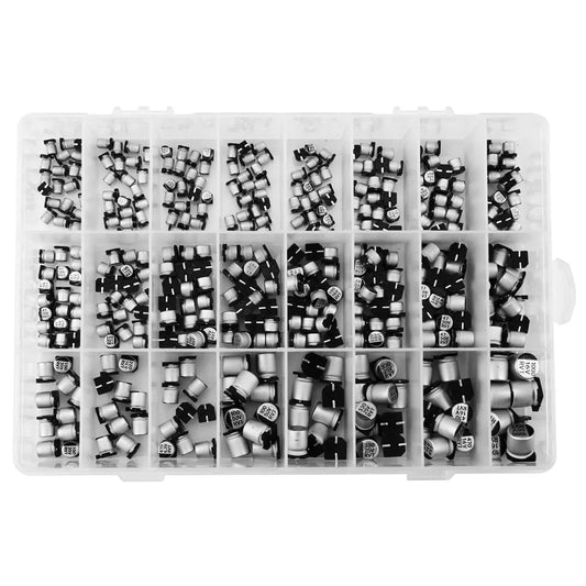 24 Values SMD Aluminum Electrolytic Capacitor Assorted 1uF 1000uF Peaceful Pleasures Health and Wellness Default Title