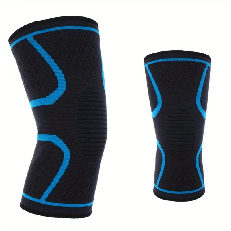 Knee Support Sleeve for Knee Pain, Breathable Compression Knee Brace for Running Cycling Basketball Gym Arthritis Relief Peaceful Pleasures Health and Wellness 1pair Blue XL