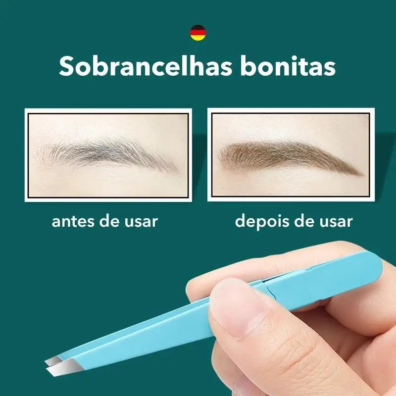 Eyebrow Tweezer Colorful Hair Beauty Fine Hairs Puller Stainless Steel Slanted Eye Brow Clips Removal Makeup Tools Peaceful Pleasures Health and Wellness