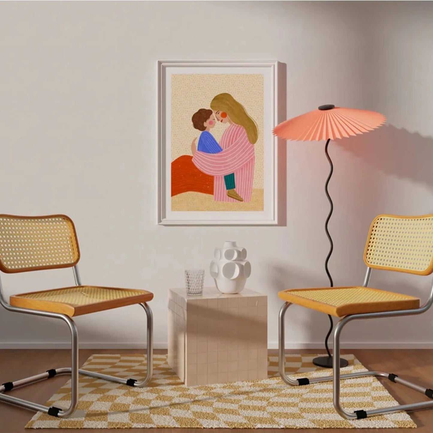 Modern Mum Love Motherhood Canvas Wall Art Print Poster