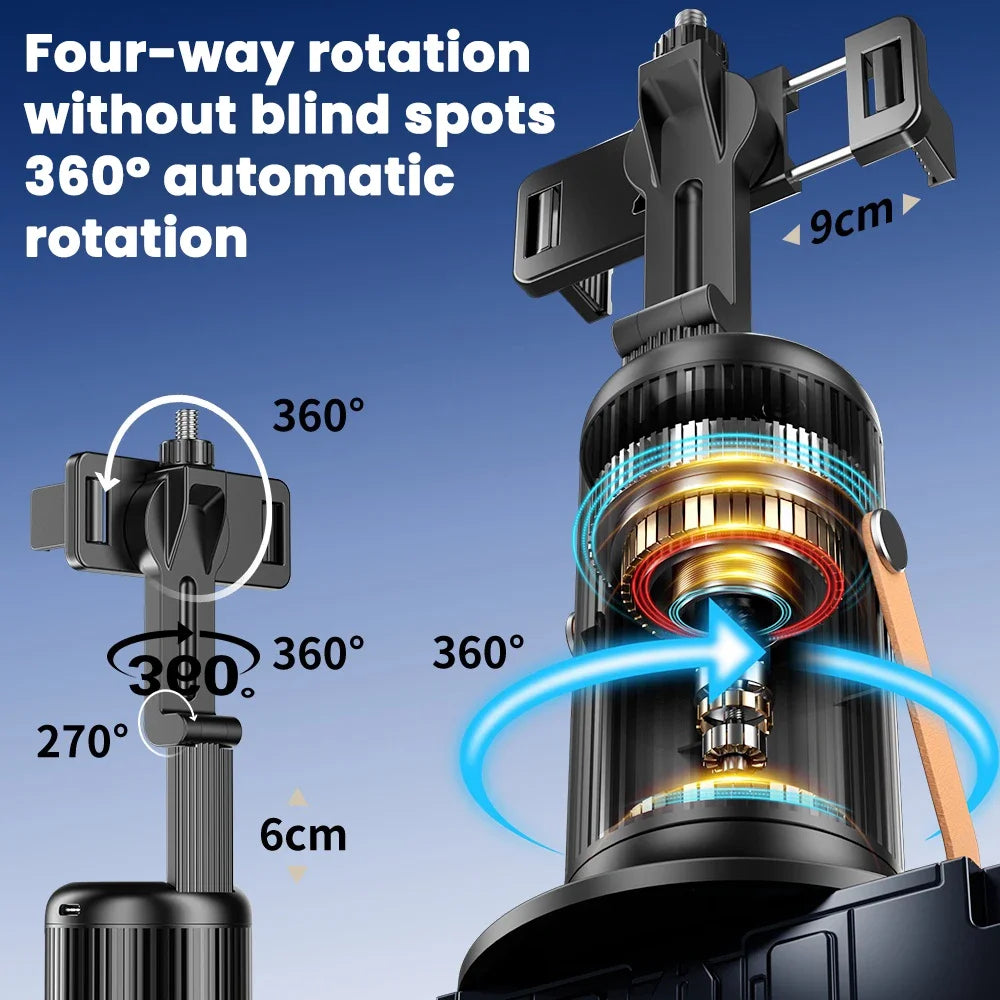 AI Auto-Tracking Phone Gimbal 360° Stabilizer for Streaming Peaceful Pleasures Health and Wellness