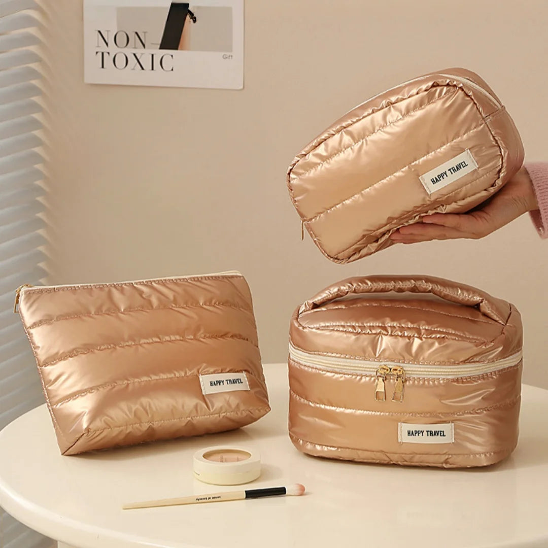 Large Waterproof Travel Makeup Bag & Cosmetic Organizer