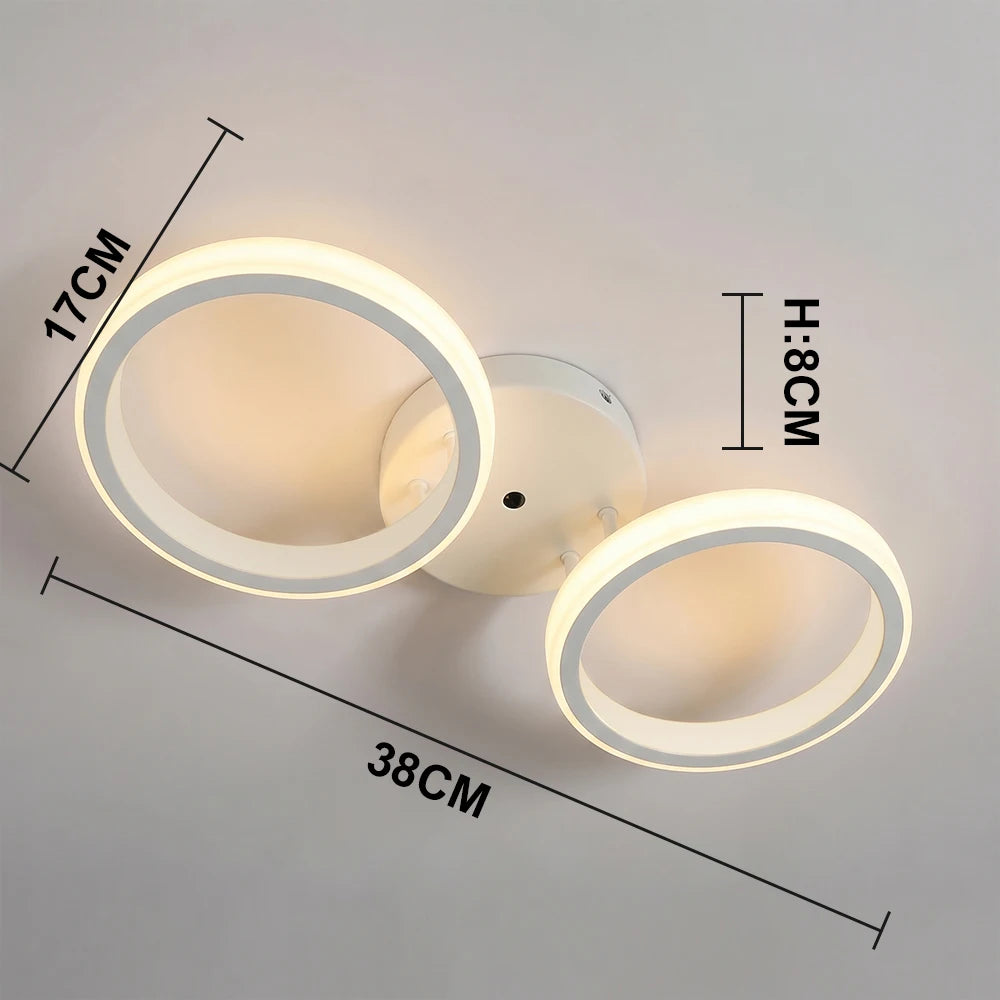 RUNTOIN Modern LED Ceiling Light 3-Color Surface Mount