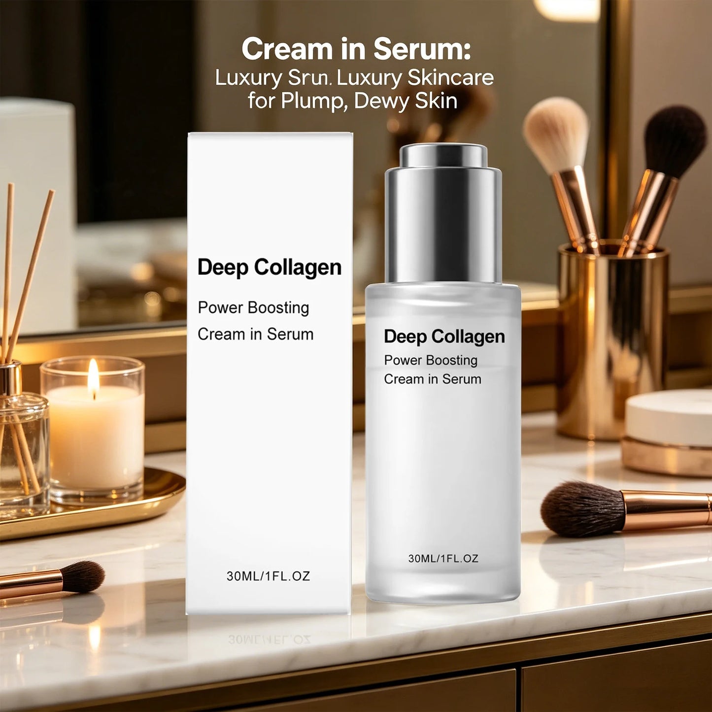 Power Boosting Cream Smoothing Skin Fine Lines Improving Sagging Enhance Skin Firmness Elasticity Moisturizing Collagen Essence Peaceful Pleasures Health and Wellness