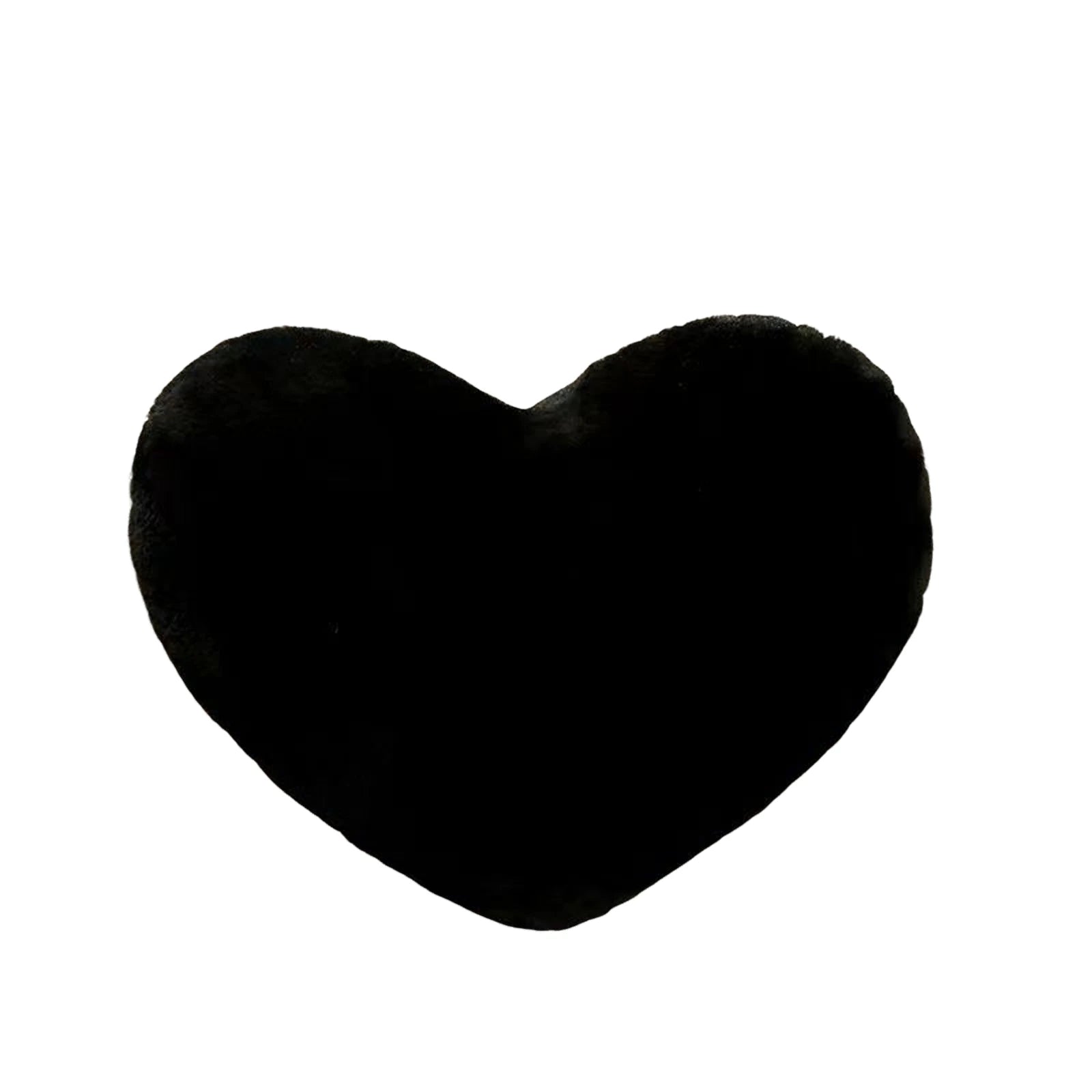 Cute Heart Shaped Pillow Soft Plush Throw Pillows Living Room Decor Valentines Day Wedding Gifts Love Pillow Heart Sofa Cushion Peaceful Pleasures Health and Wellness 30cm Black