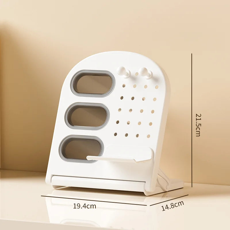 Multifunctional Desktop Organizer – Pen & Cosmetic Brush Rack