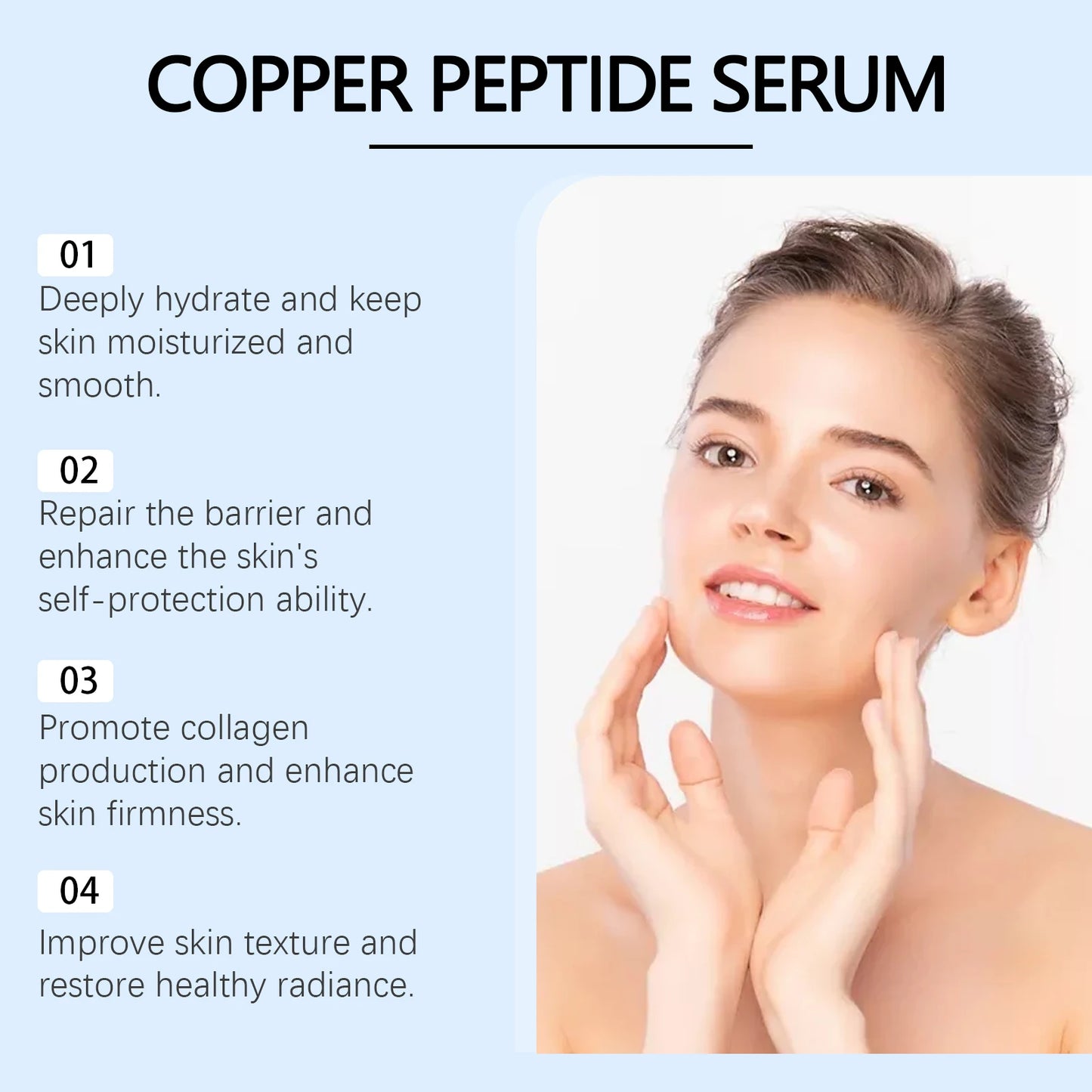 Blue Copper Peptide Anti-Aging Serum | Collagen & Niacinamide