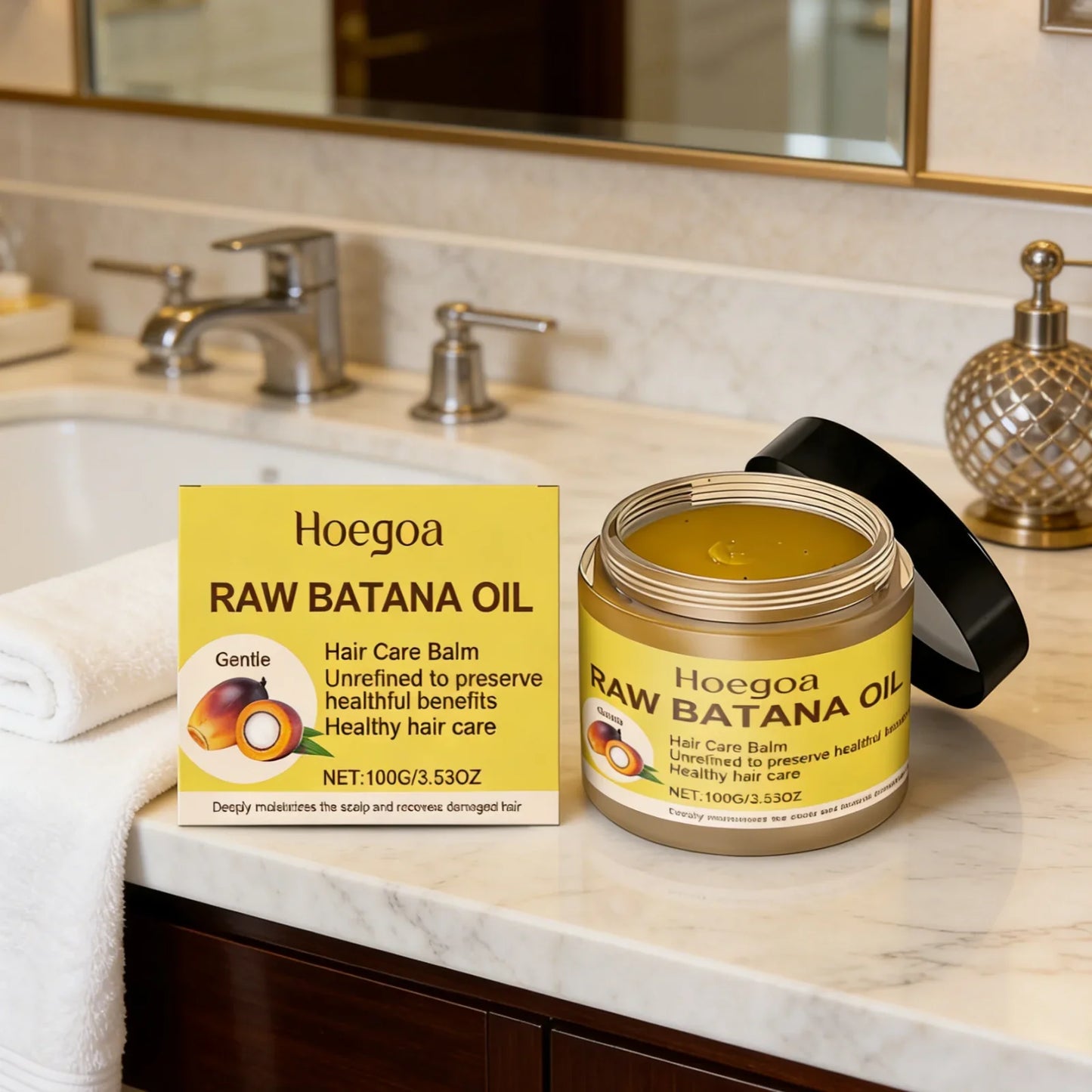 Hoegoa Batana Oil Hair Balm – Moisturizing Repair Serum 100g
