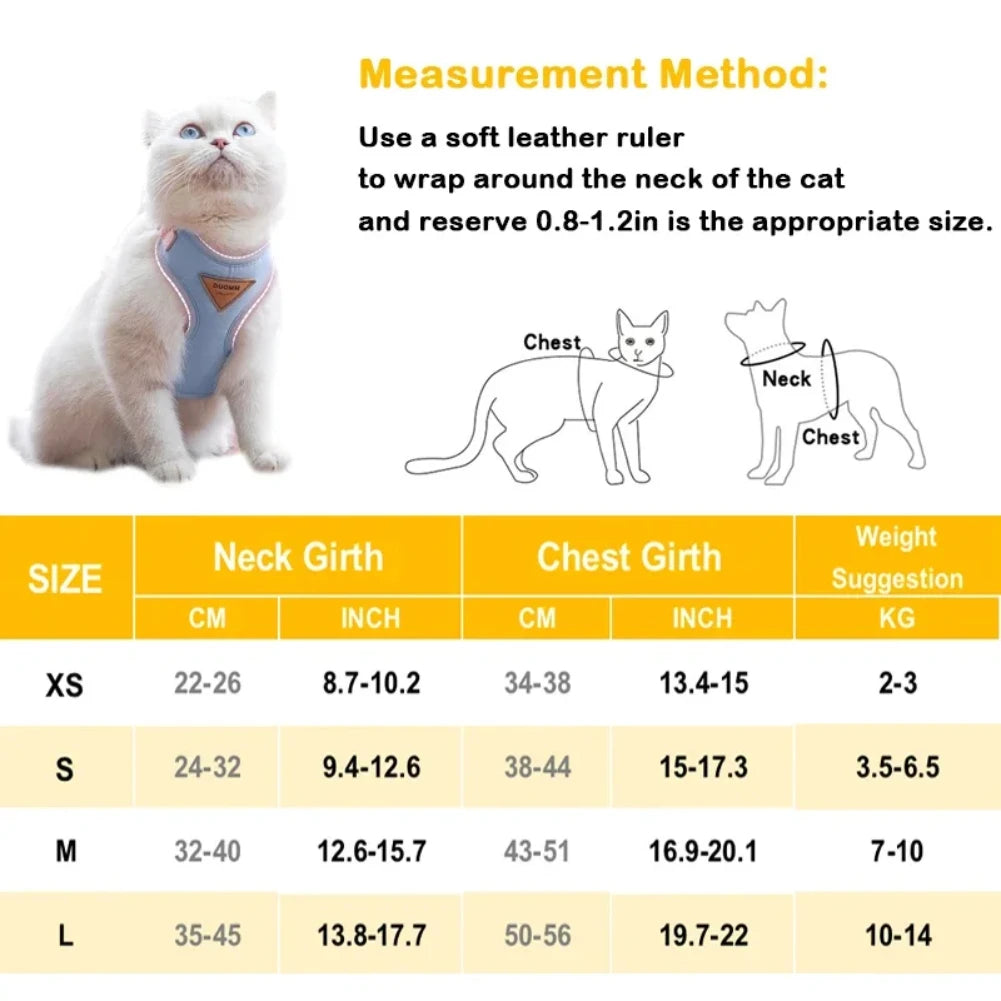 Breathable Puppy Harness & Leash Set – Small & Medium Dogs